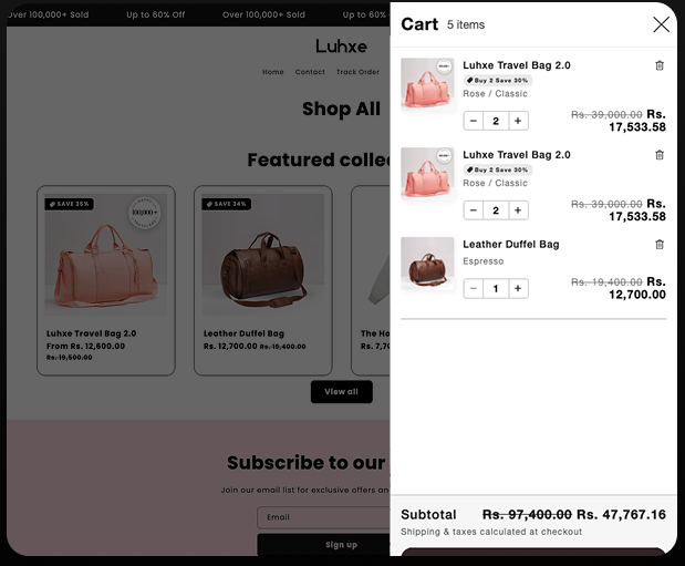 Quantity Tiered Discounts