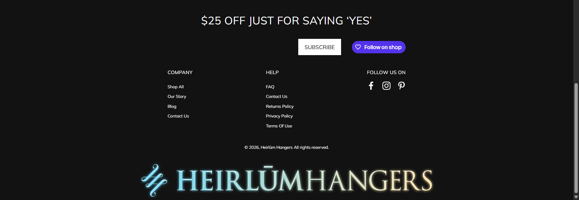 Heirlum Hangers Screen