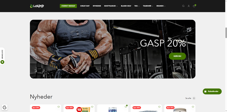 LoadedShop (Denmark) Screen