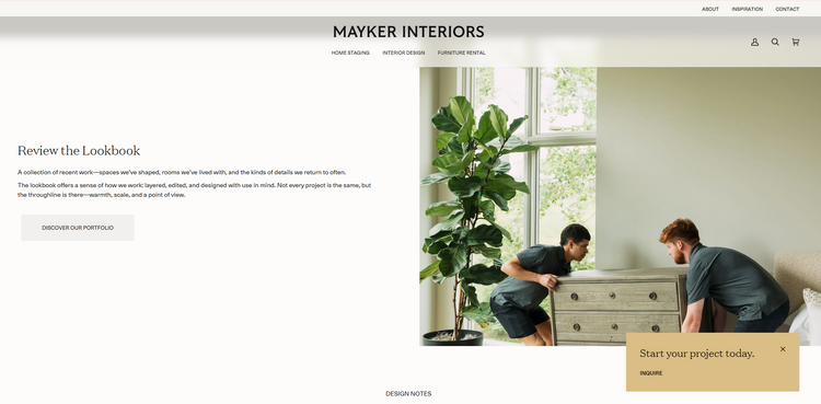 Mayker Interiors Screen